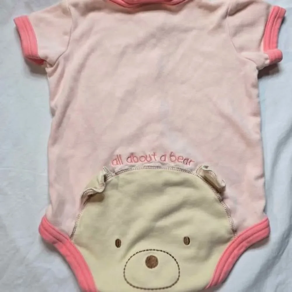 Carters Classics baby girls 3-6 month All about a bear old vintage romper outfit